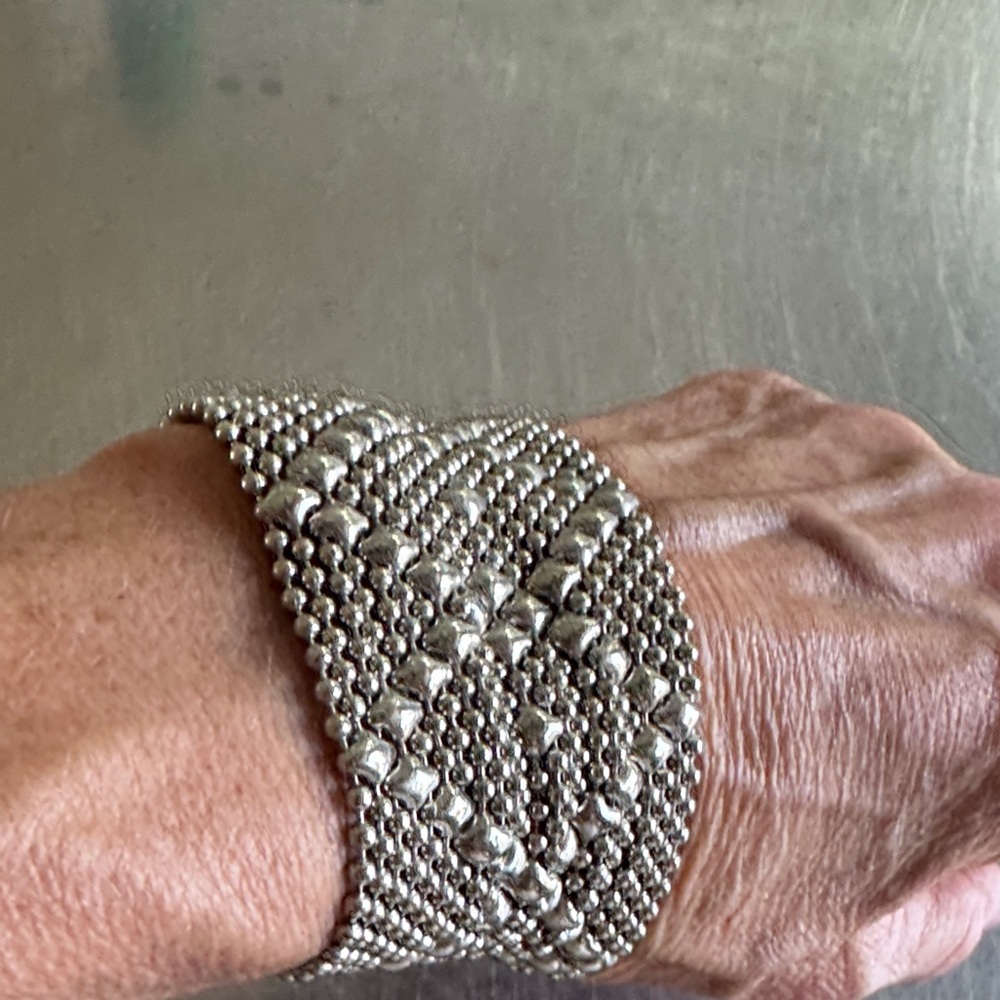 Liquid silver bracelet